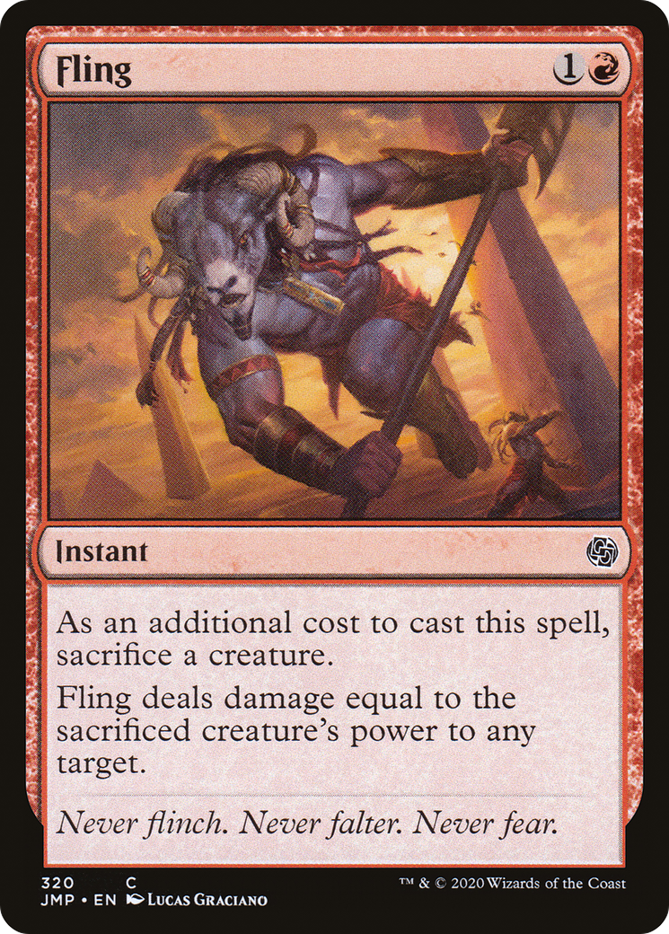 Fling (JMP-320) - Jumpstart - Premium MTG Single from Wizards of the Coast - Just $0.25! Shop now at Game Crave Tournament Store