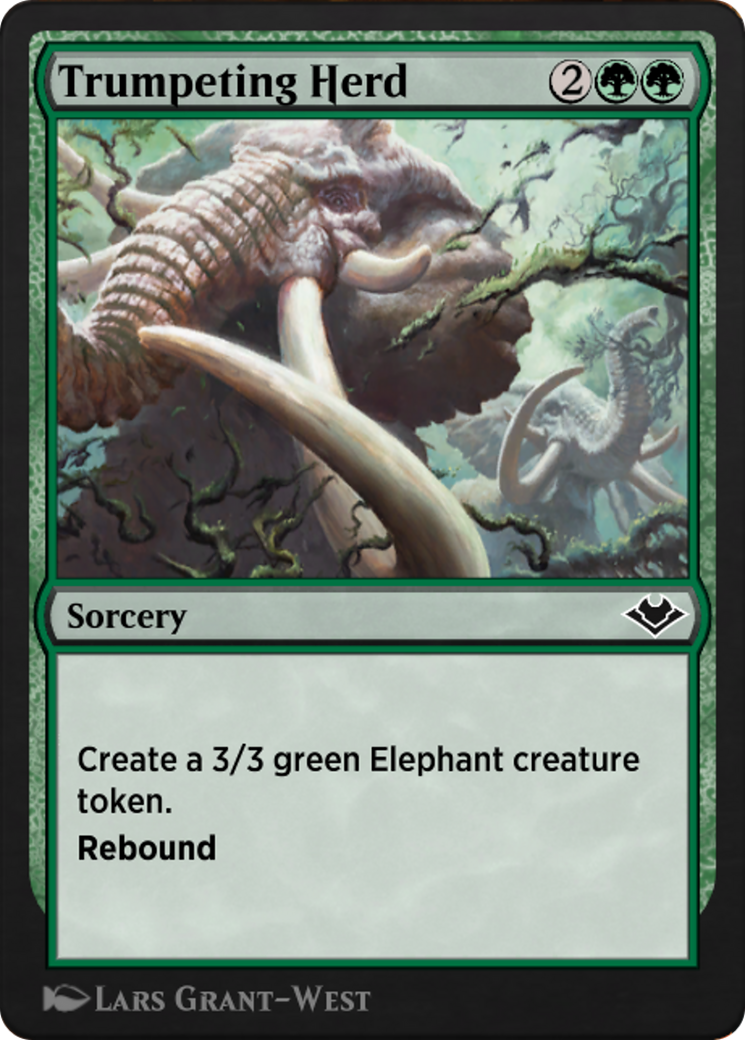 Trumpeting Herd (J21-659) - Jumpstart: Historic Horizons - Premium MTG Single from Wizards of the Coast - Just $0! Shop now at Game Crave Tournament Store
