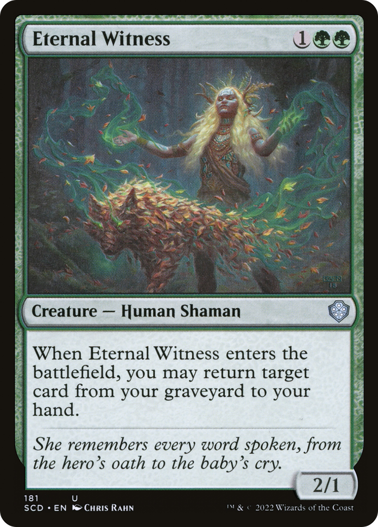 Eternal Witness (SCD-181) - Starter Commander Decks - Premium MTG Single from Wizards of the Coast - Just $0.25! Shop now at Game Crave Tournament Store