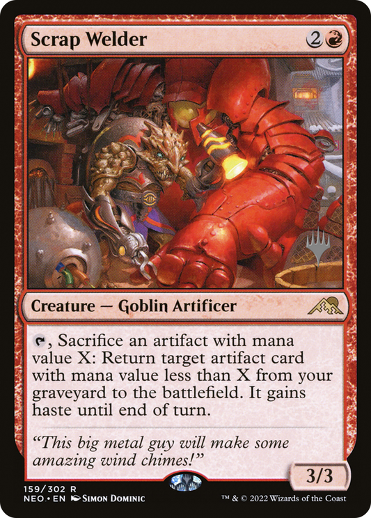Scrap Welder (PNEO-159P) - Kamigawa: Neon Dynasty Promos - Premium MTG Single from Wizards of the Coast - Just $0.08! Shop now at Game Crave Tournament Store