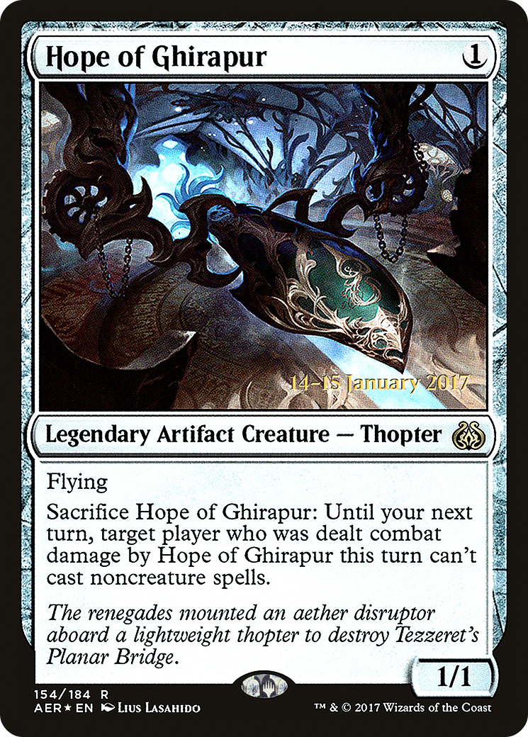 Hope of Ghirapur (PAER-154S) - Aether Revolt Promos Foil - Premium MTG Single from Wizards of the Coast - Just $1.67! Shop now at Game Crave Tournament Store