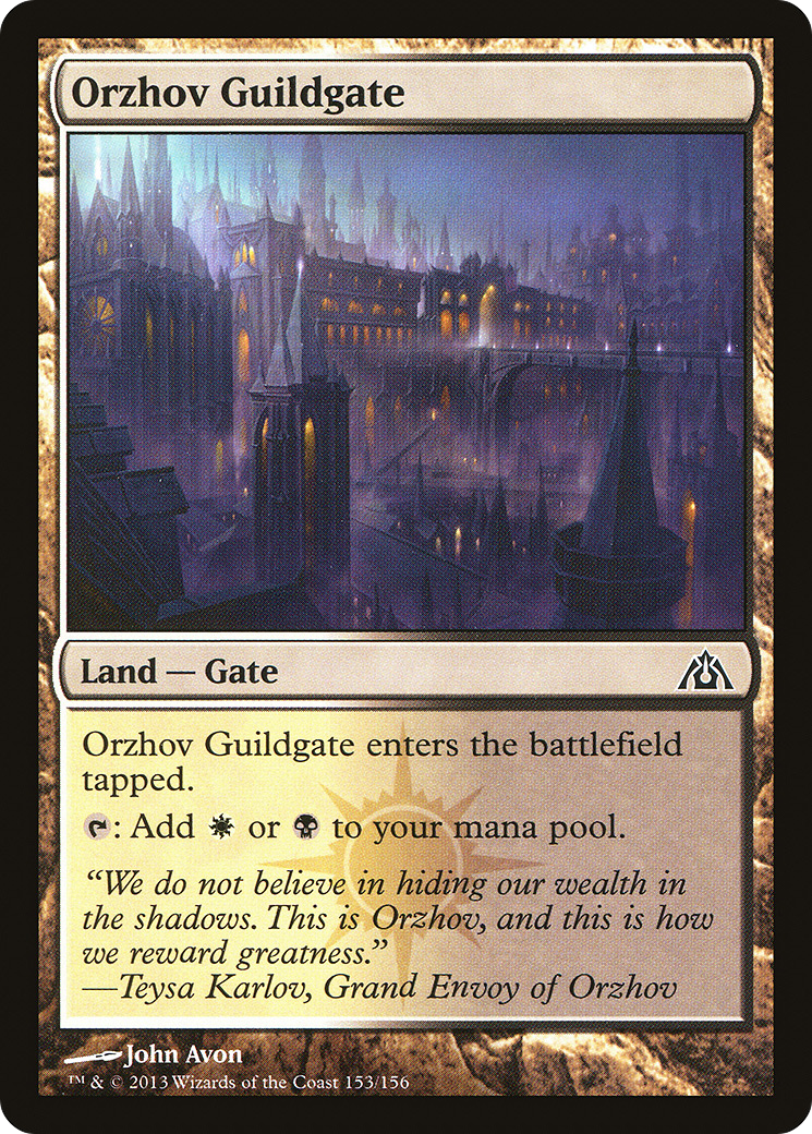 Orzhov Guildgate (DGM-153) - Dragon's Maze - Premium MTG Single from Wizards of the Coast - Just $0.08! Shop now at Game Crave Tournament Store