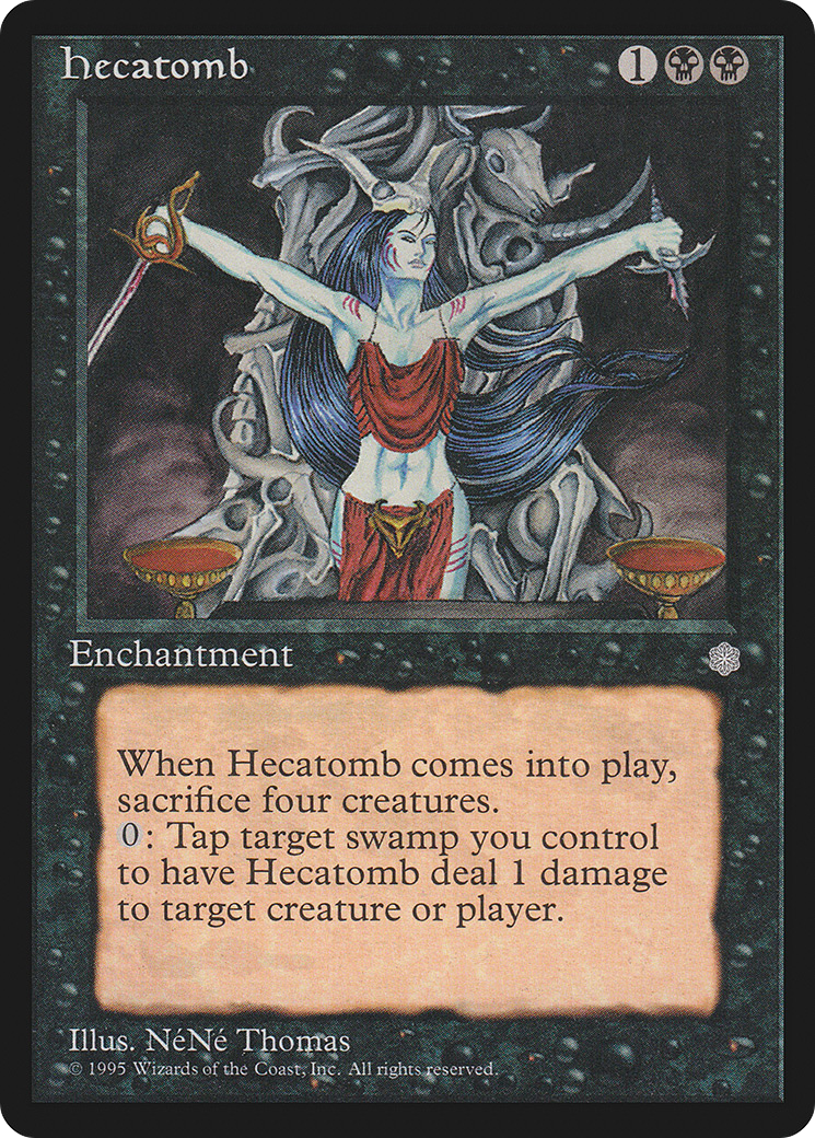 Hecatomb (ICE-130) - Ice Age - Premium MTG Single from Wizards of the Coast - Just $0.27! Shop now at Game Crave Tournament Store