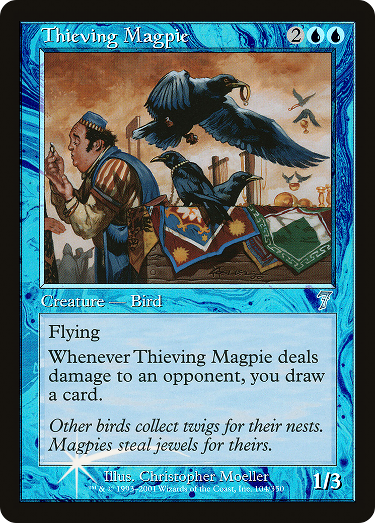 Thieving Magpie (7ED-104★) - Seventh Edition Foil - Premium MTG Single from Wizards of the Coast - Just $3.19! Shop now at Game Crave Tournament Store