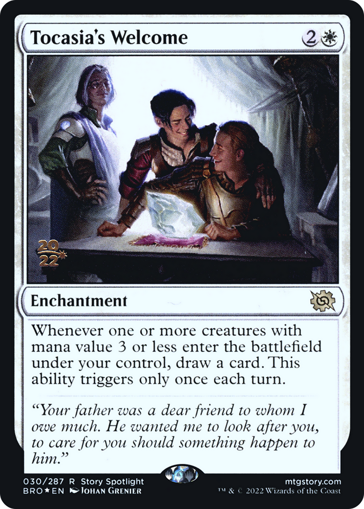 Tocasia's Welcome (PBRO-30S) - The Brothers' War Promos Foil - Premium MTG Single from Wizards of the Coast - Just $4.79! Shop now at Game Crave Tournament Store