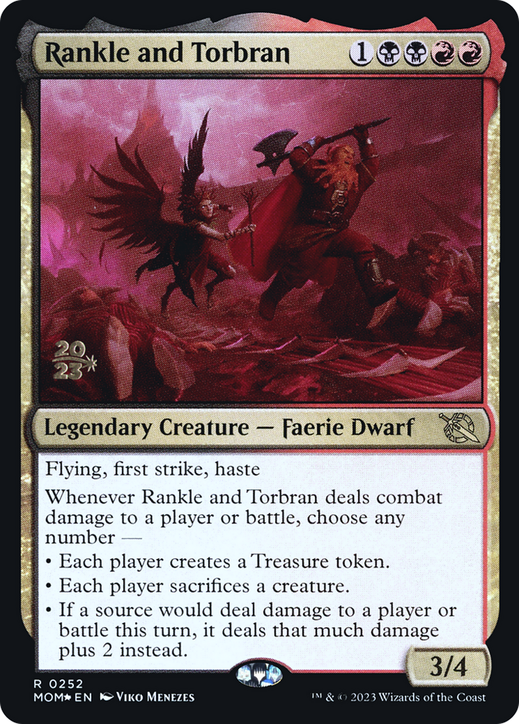 Rankle and Torbran (PMOM-252S) - March of the Machine Promos Foil - Premium MTG Single from Wizards of the Coast - Just $0.37! Shop now at Game Crave Tournament Store