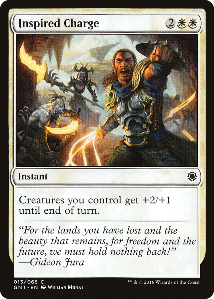 Inspired Charge (GNT-013) - Game Night - Premium MTG Single from Wizards of the Coast - Just $0.08! Shop now at Game Crave Tournament Store