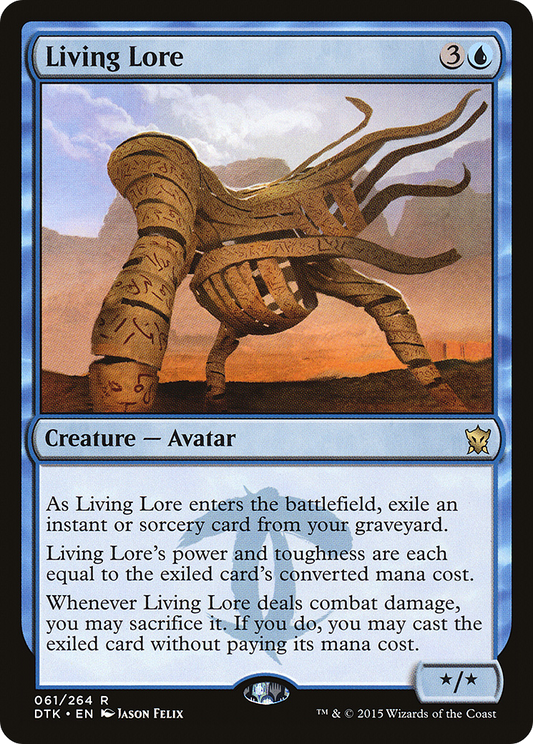 Living Lore (DTK-061) - Dragons of Tarkir - Premium MTG Single from Wizards of the Coast - Just $0.08! Shop now at Game Crave Tournament Store