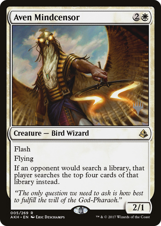 Aven Mindcensor (PAKH-05P) - Amonkhet Promos - Premium MTG Single from Wizards of the Coast - Just $0.35! Shop now at Game Crave Tournament Store