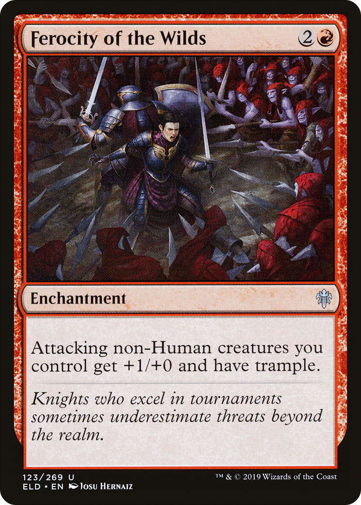Ferocity of the Wilds (ELD-123) - Throne of Eldraine - Premium MTG Single from Wizards of the Coast - Just $0.08! Shop now at Game Crave Tournament Store