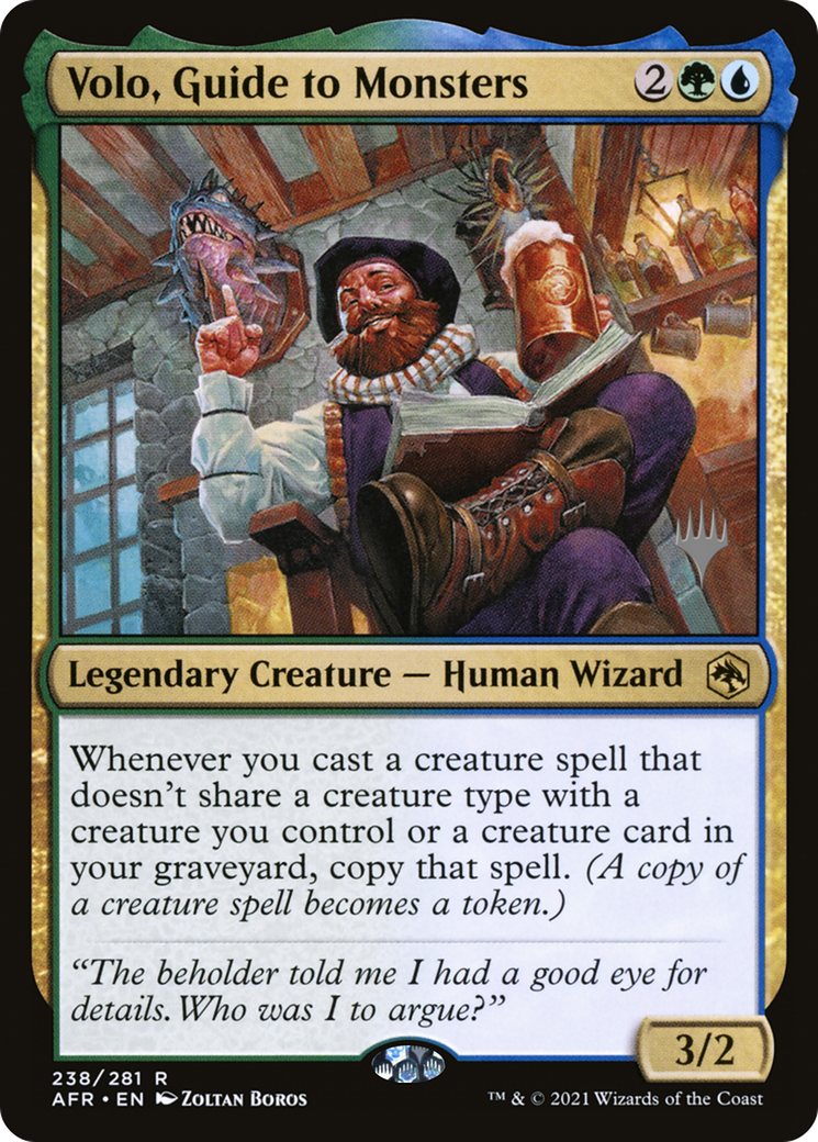 Volo, Guide to Monsters (PAFR-238P) - Adventures in the Forgotten Realms Promos - Premium MTG Single from Wizards of the Coast - Just $0.21! Shop now at Game Crave Tournament Store