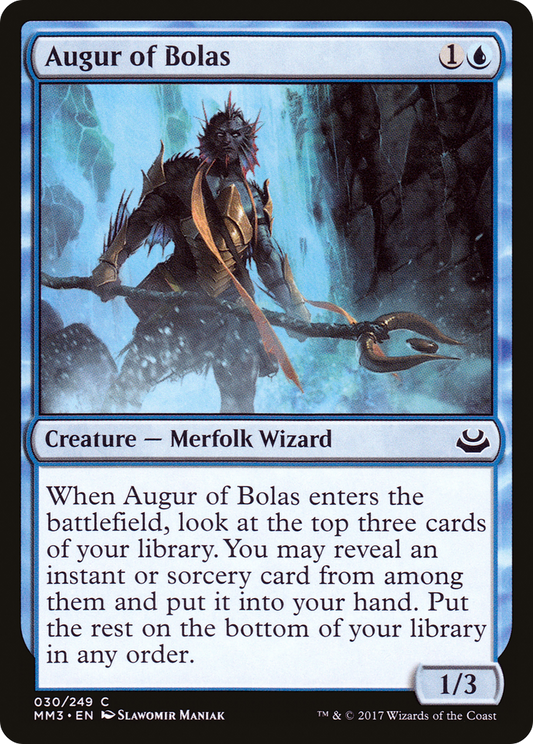 Augur of Bolas (MM3-030) - Modern Masters 2017 - Premium MTG Single from Wizards of the Coast - Just $0.08! Shop now at Game Crave Tournament Store