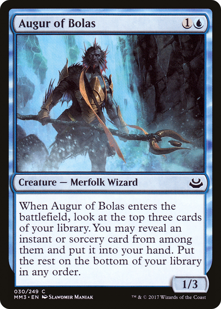 Augur of Bolas (MM3-030) - Modern Masters 2017 Foil - Premium MTG Single from Wizards of the Coast - Just $0.08! Shop now at Game Crave Tournament Store