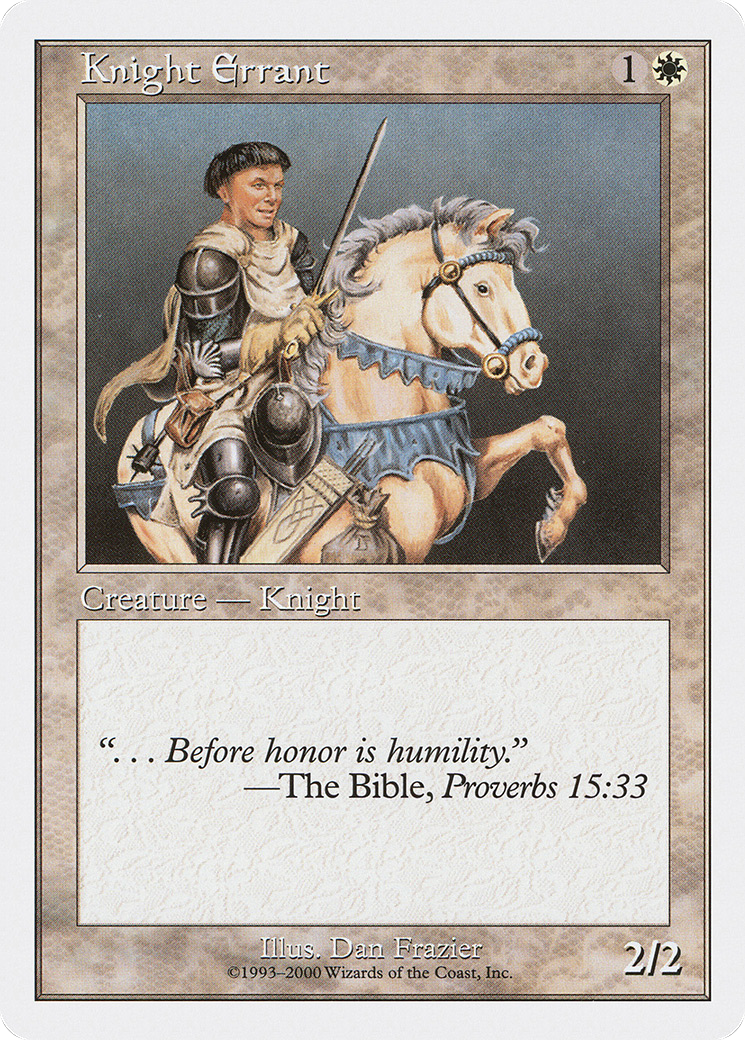 Knight Errant (S00-007) - Starter 2000 - Premium MTG Single from Wizards of the Coast - Just $0.08! Shop now at Game Crave Tournament Store