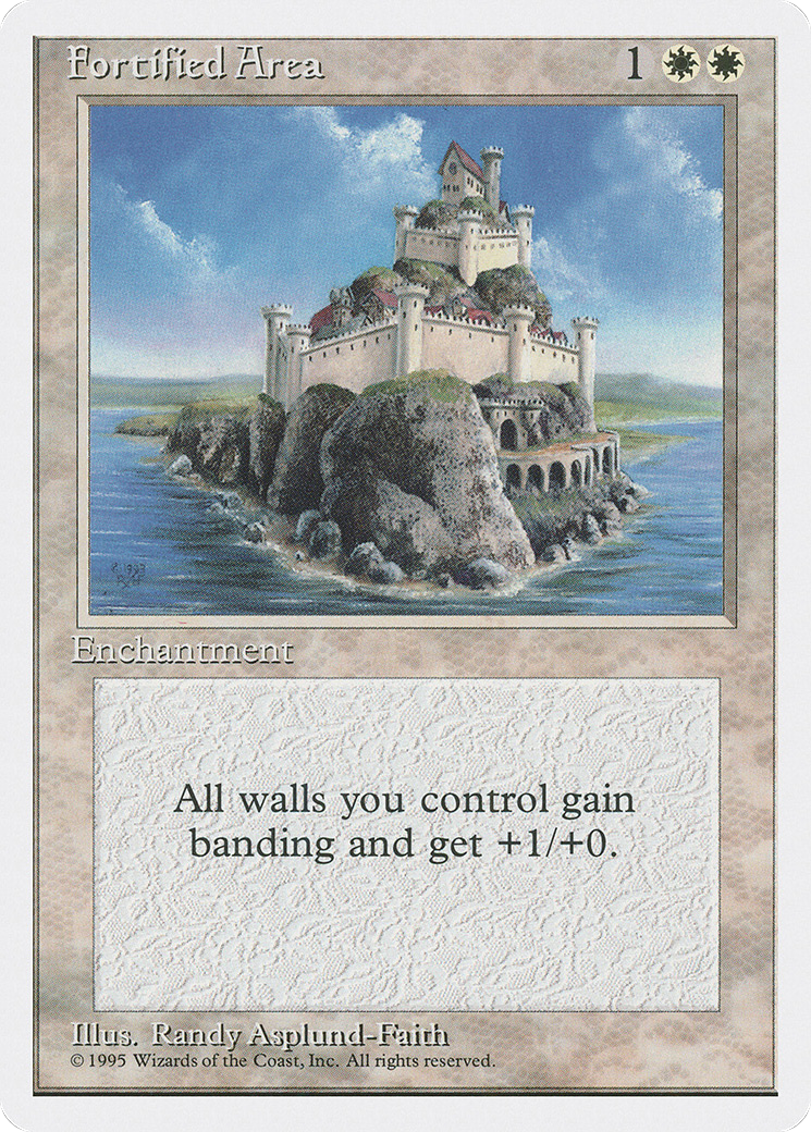 Fortified Area (4ED-026) - Fourth Edition - Premium MTG Single from Wizards of the Coast - Just $0.08! Shop now at Game Crave Tournament Store