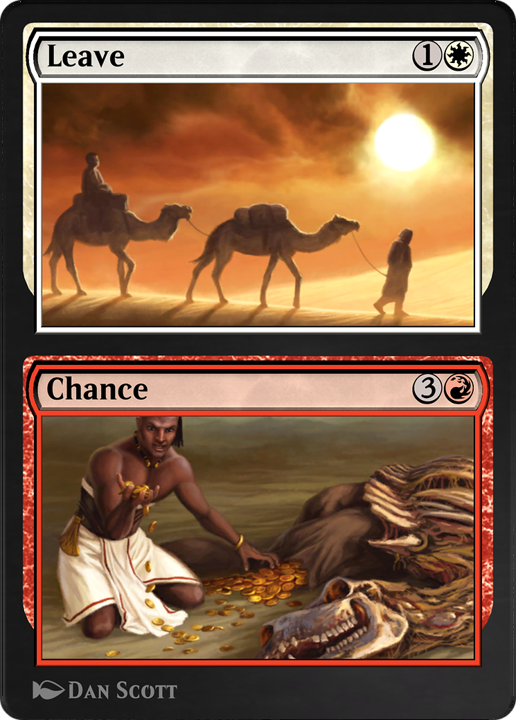 Leave // Chance (AKR-242) - Amonkhet Remastered - Premium MTG Single from Wizards of the Coast - Just $0! Shop now at Game Crave Tournament Store