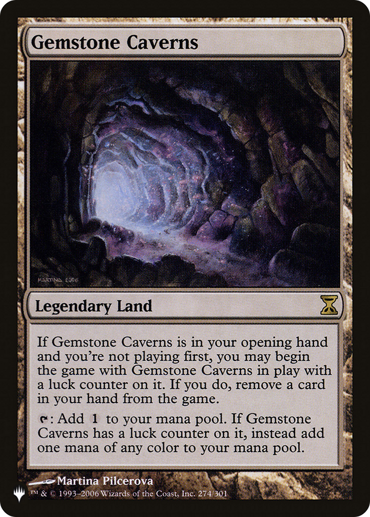 Gemstone Caverns (PLIST-502) - The List - Premium MTG Single from Wizards of the Coast - Just $12! Shop now at Game Crave Tournament Store