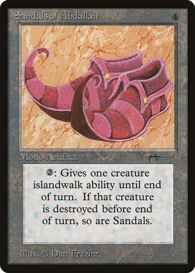 Sandals of Abdallah (ARN-069) - Arabian Nights - Premium MTG Single from Wizards of the Coast - Just $6.92! Shop now at Game Crave Tournament Store
