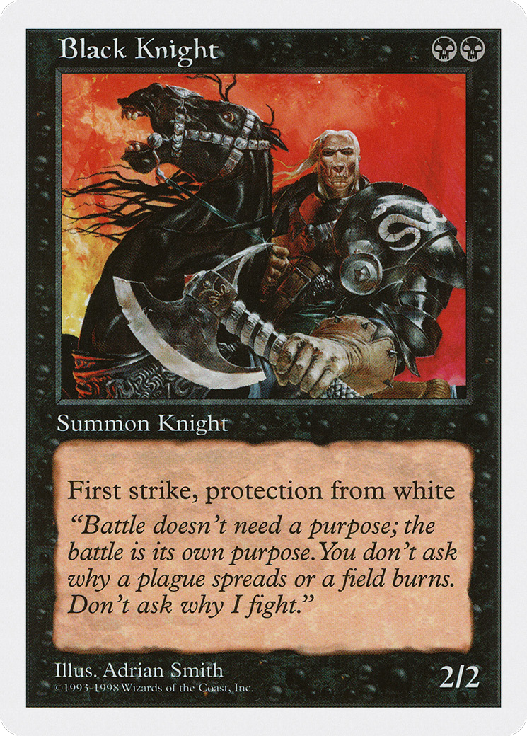 Black Knight (ATH-020) - Anthologies - Premium MTG Single from Wizards of the Coast - Just $0.08! Shop now at Game Crave Tournament Store