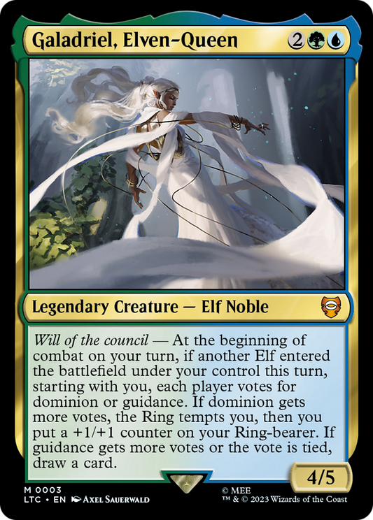 Galadriel, Elven-Queen (LTC-003) - Tales of Middle-earth Commander - Premium MTG Single from Wizards of the Coast - Just $0.08! Shop now at Game Crave Tournament Store