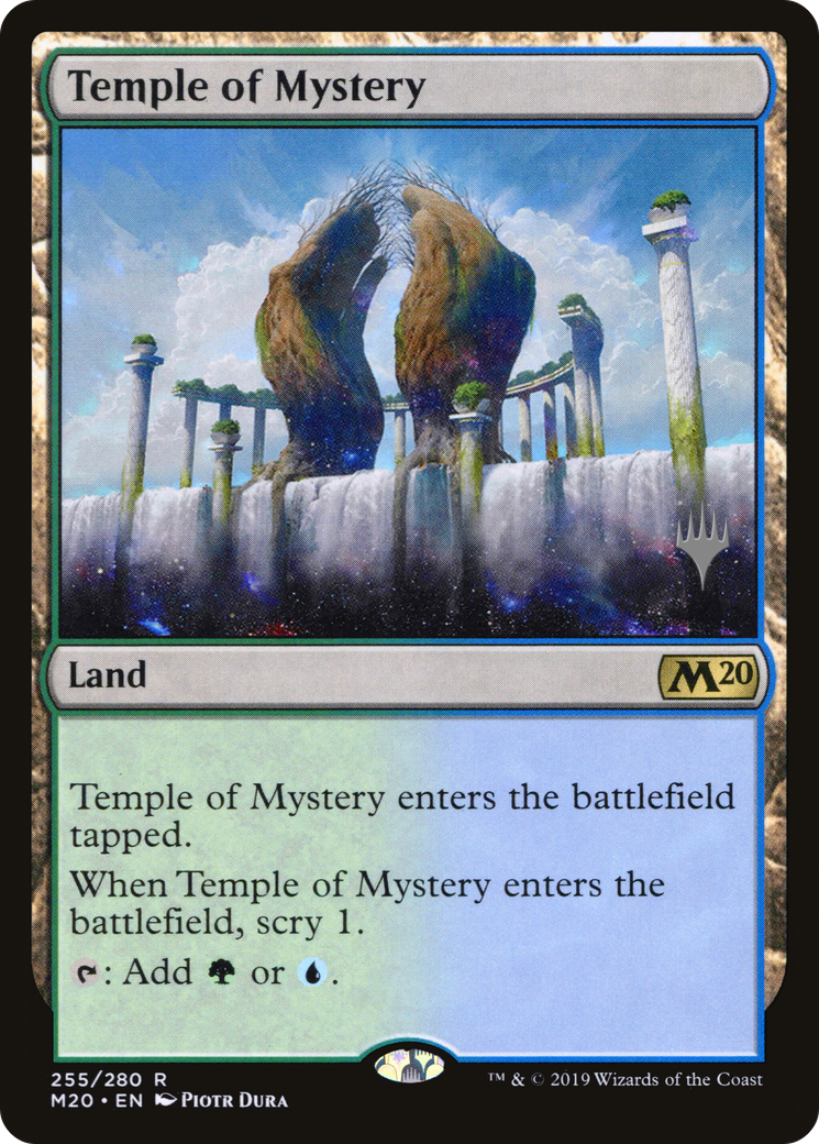 Temple of Mystery (PM20-255P) - Core Set 2020 Promos Foil - Premium MTG Single from Wizards of the Coast - Just $0.22! Shop now at Game Crave Tournament Store