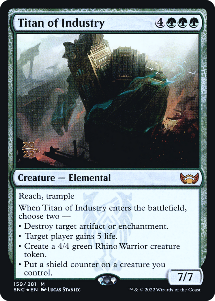Titan of Industry (PSNC-159S) - Streets of New Capenna Promos Foil - Premium MTG Single from Wizards of the Coast - Just $1.30! Shop now at Game Crave Tournament Store