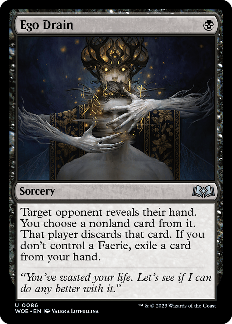 Ego Drain (WOE-086) - Wilds of Eldraine - Premium MTG Single from Wizards of the Coast - Just $0.08! Shop now at Game Crave Tournament Store