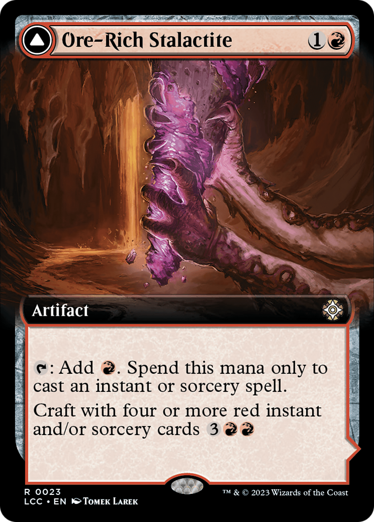 Ore-Rich Stalactite // Cosmium Catalyst (LCC-023) - The Lost Caverns of Ixalan Commander: (Extended Art) Foil - Premium MTG Single from Wizards of the Coast - Just $0.08! Shop now at Game Crave Tournament Store