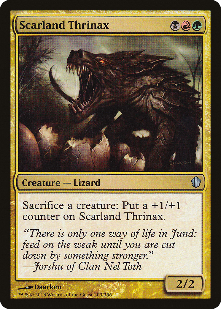 Scarland Thrinax (C13-209) - Commander 2013 - Premium MTG Single from Wizards of the Coast - Just $0.08! Shop now at Game Crave Tournament Store