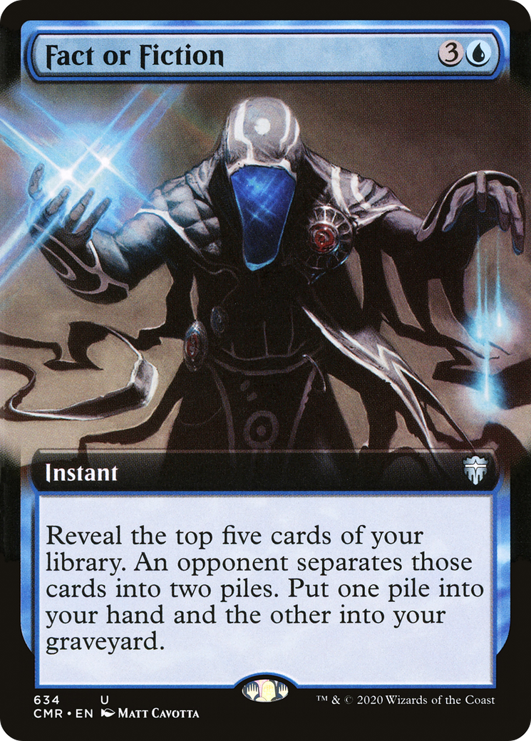 Fact or Fiction (CMR-634) - Commander Legends: (Extended Art) - Premium MTG Single from Wizards of the Coast - Just $0.08! Shop now at Game Crave Tournament Store