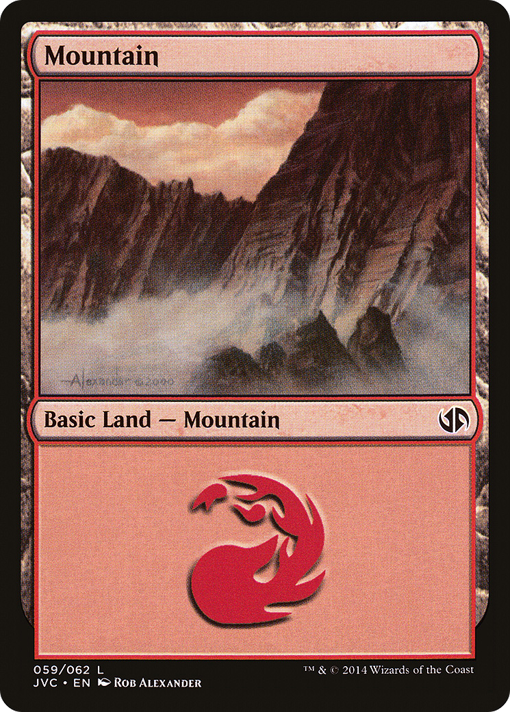 Mountain (JVC-059) - Duel Decks Anthology: Jace vs. Chandra - Premium MTG Single from Wizards of the Coast - Just $0.25! Shop now at Game Crave Tournament Store