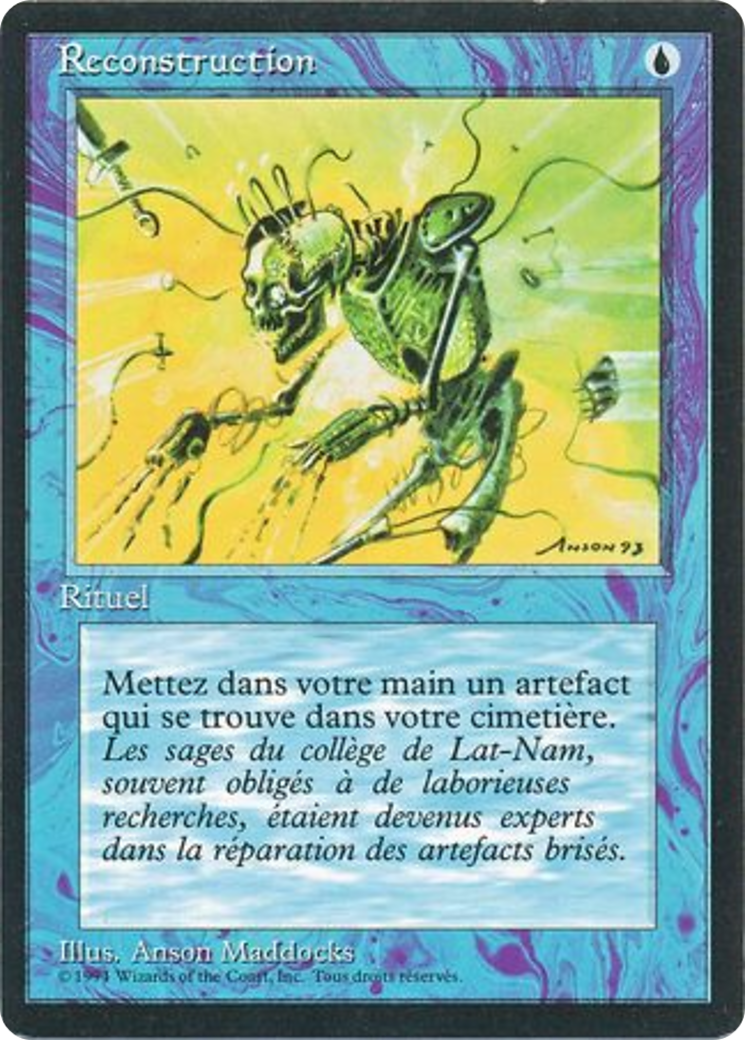 Reconstruction (FBB-077) - Foreign Black Border - Premium MTG Single from Wizards of the Coast - Just $0.48! Shop now at Game Crave Tournament Store