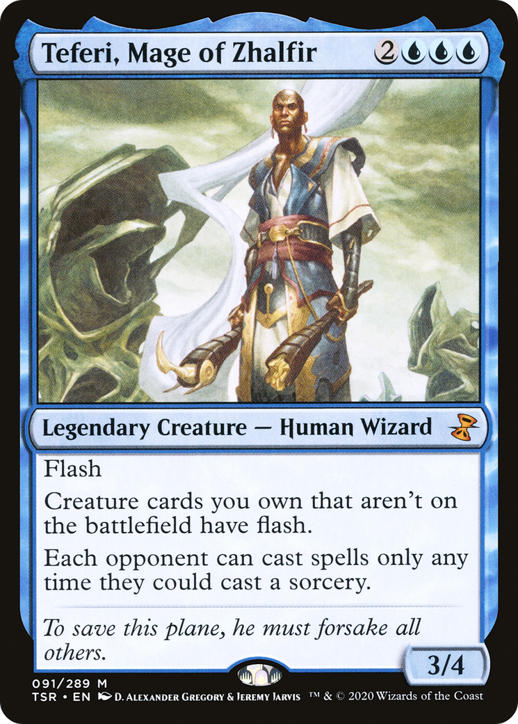 Teferi, Mage of Zhalfir (TSR-091) - Time Spiral Remastered Foil - Premium MTG Single from Wizards of the Coast - Just $2.82! Shop now at Game Crave Tournament Store