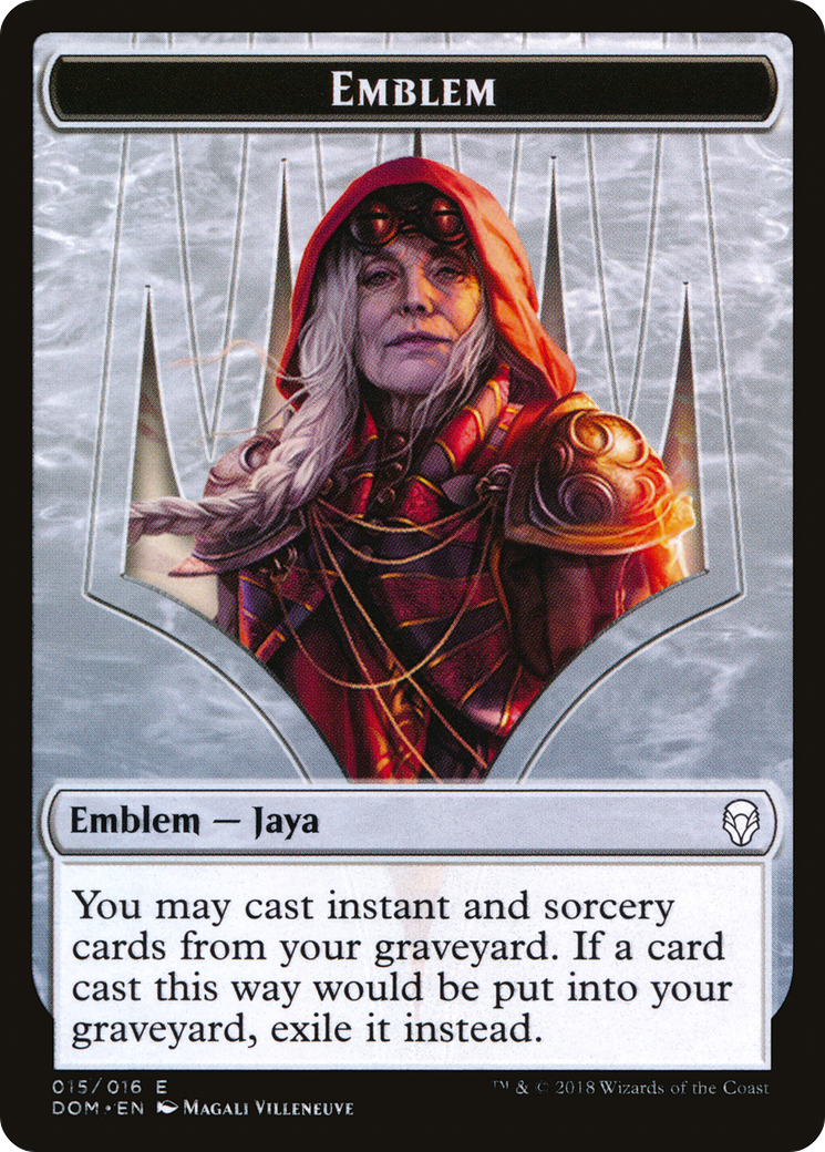 Jaya Ballard Emblem (TDOM-015) - Dominaria Tokens - Premium MTG Single from Wizards of the Coast - Just $0.08! Shop now at Game Crave Tournament Store