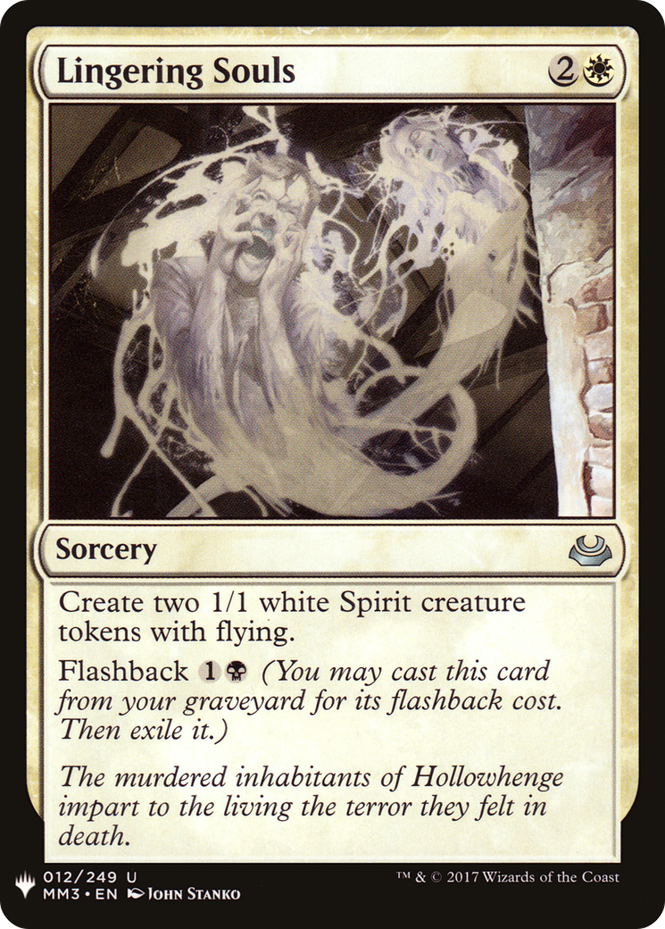 Lingering Souls (MB1-162) - Mystery Booster - Premium MTG Single from Wizards of the Coast - Just $0.08! Shop now at Game Crave Tournament Store