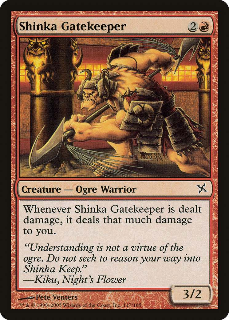 Shinka Gatekeeper (BOK-117) - Betrayers of Kamigawa - Premium MTG Single from Wizards of the Coast - Just $0.08! Shop now at Game Crave Tournament Store