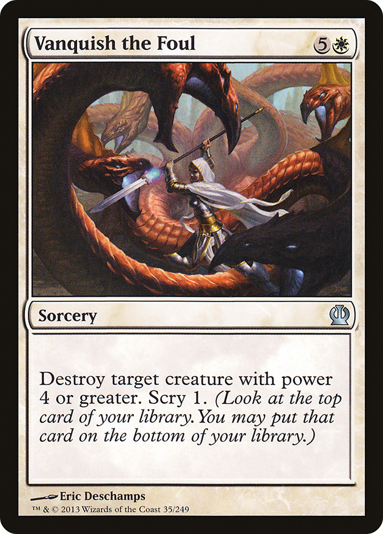 Vanquish the Foul (THS-035) - Theros Foil - Premium MTG Single from Wizards of the Coast - Just $0.08! Shop now at Game Crave Tournament Store