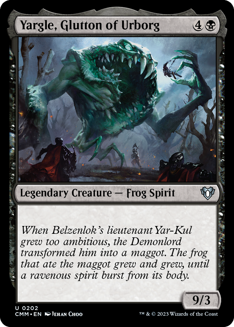 Yargle, Glutton of Urborg (CMM-202) - Commander Masters - Premium MTG Single from Wizards of the Coast - Just $0.08! Shop now at Game Crave Tournament Store