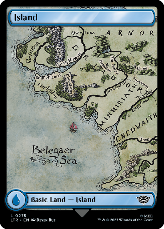 Island (LTR-275) - The Lord of the Rings: Tales of Middle-earth - Premium MTG Single from Wizards of the Coast - Just $0.09! Shop now at Game Crave Tournament Store