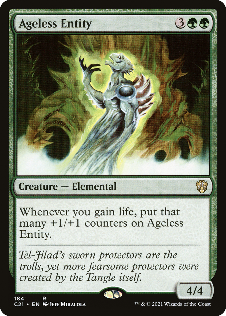 Ageless Entity (C21-184) - Commander 2021 - Premium MTG Single from Wizards of the Coast - Just $0.08! Shop now at Game Crave Tournament Store