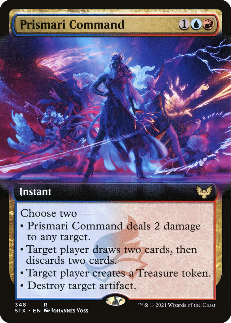 Prismari Command (STX-348) - Strixhaven: School of Mages: (Extended Art) - Premium MTG Single from Wizards of the Coast - Just $0.82! Shop now at Game Crave Tournament Store