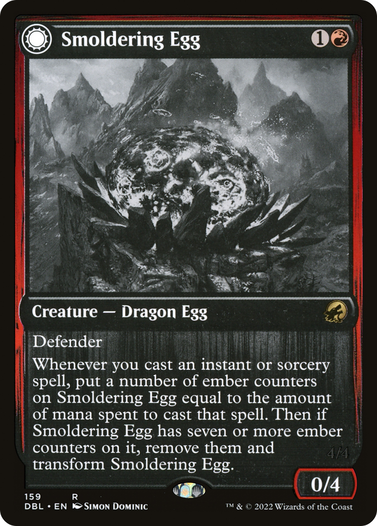 Smoldering Egg // Ashmouth Dragon (DBL-159) - Innistrad: Double Feature: (Double Faced Transform) - Premium MTG Single from Wizards of the Coast - Just $0.16! Shop now at Game Crave Tournament Store
