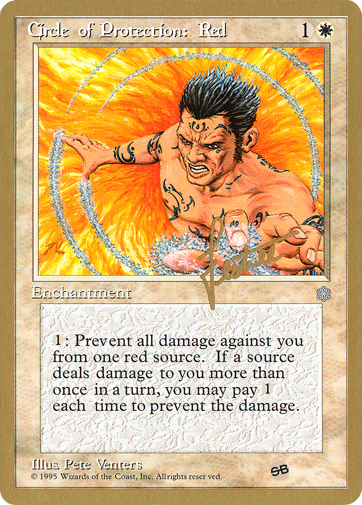 Circle of Protection: Red (PTC-BL15SB) - Pro Tour Collector Set - Premium MTG Single from Wizards of the Coast - Just $0! Shop now at Game Crave Tournament Store