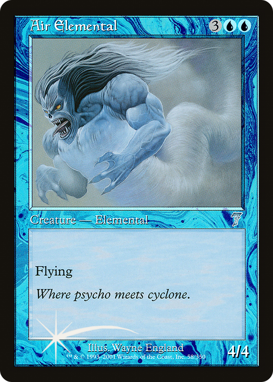 Air Elemental (7ED-58★) - Seventh Edition Foil - Premium MTG Single from Wizards of the Coast - Just $0.82! Shop now at Game Crave Tournament Store