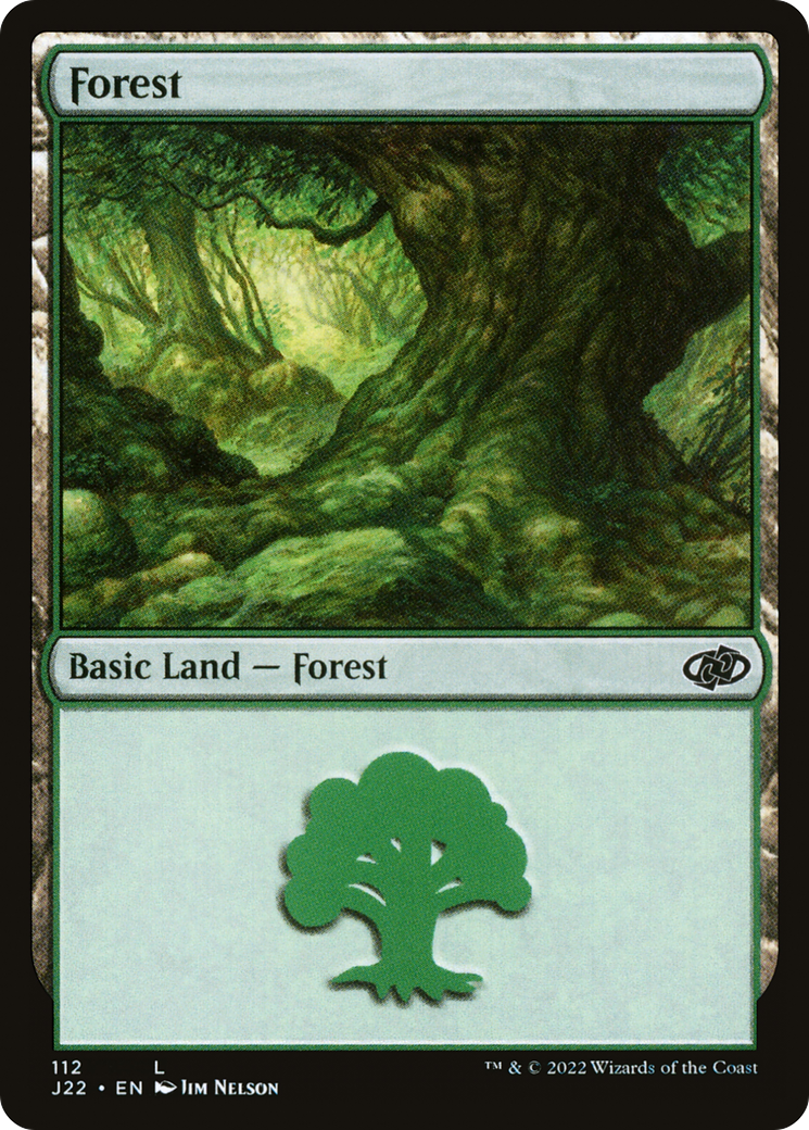Forest (J22-112) - Jumpstart 2022 - Premium MTG Single from Wizards of the Coast - Just $0.25! Shop now at Game Crave Tournament Store