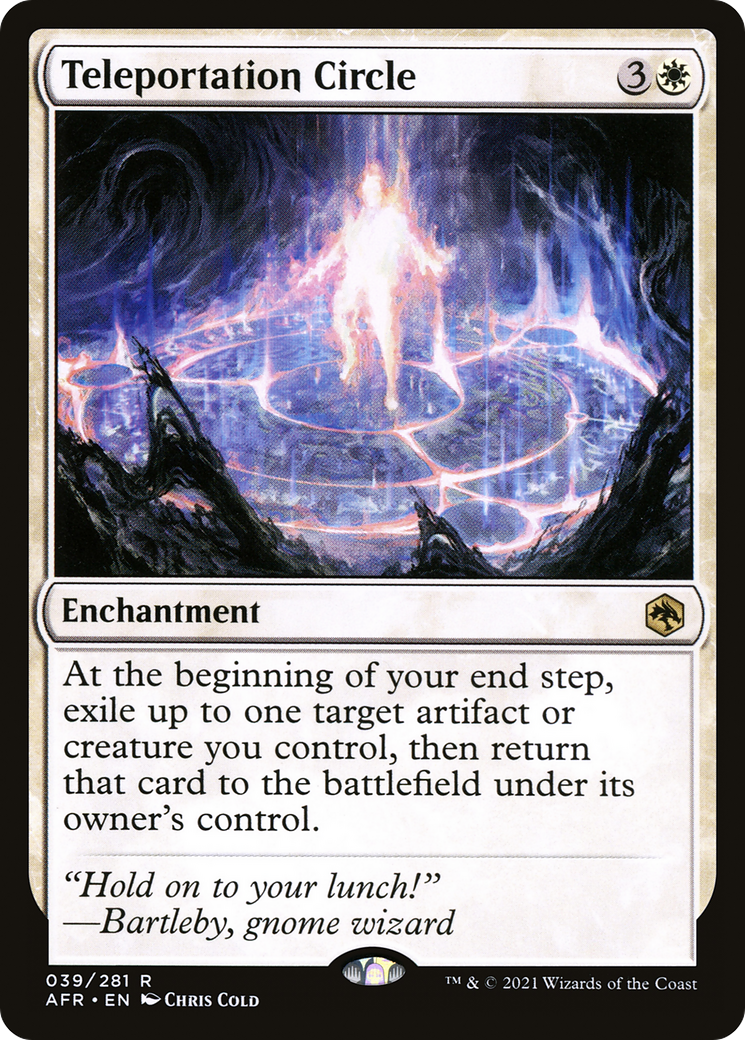 Teleportation Circle (AFR-039) - Adventures in the Forgotten Realms Foil - Premium MTG Single from Wizards of the Coast - Just $2.38! Shop now at Game Crave Tournament Store