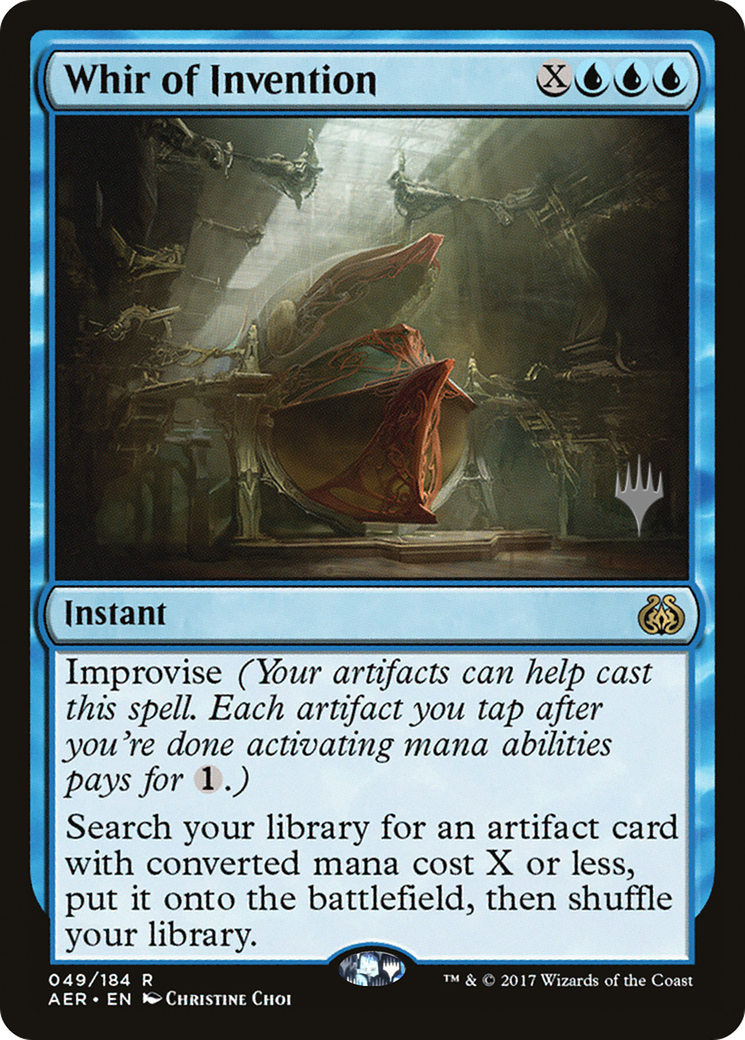 Whir of Invention (PAER-49P) - Aether Revolt Promos Foil - Premium MTG Single from Wizards of the Coast - Just $13.20! Shop now at Game Crave Tournament Store