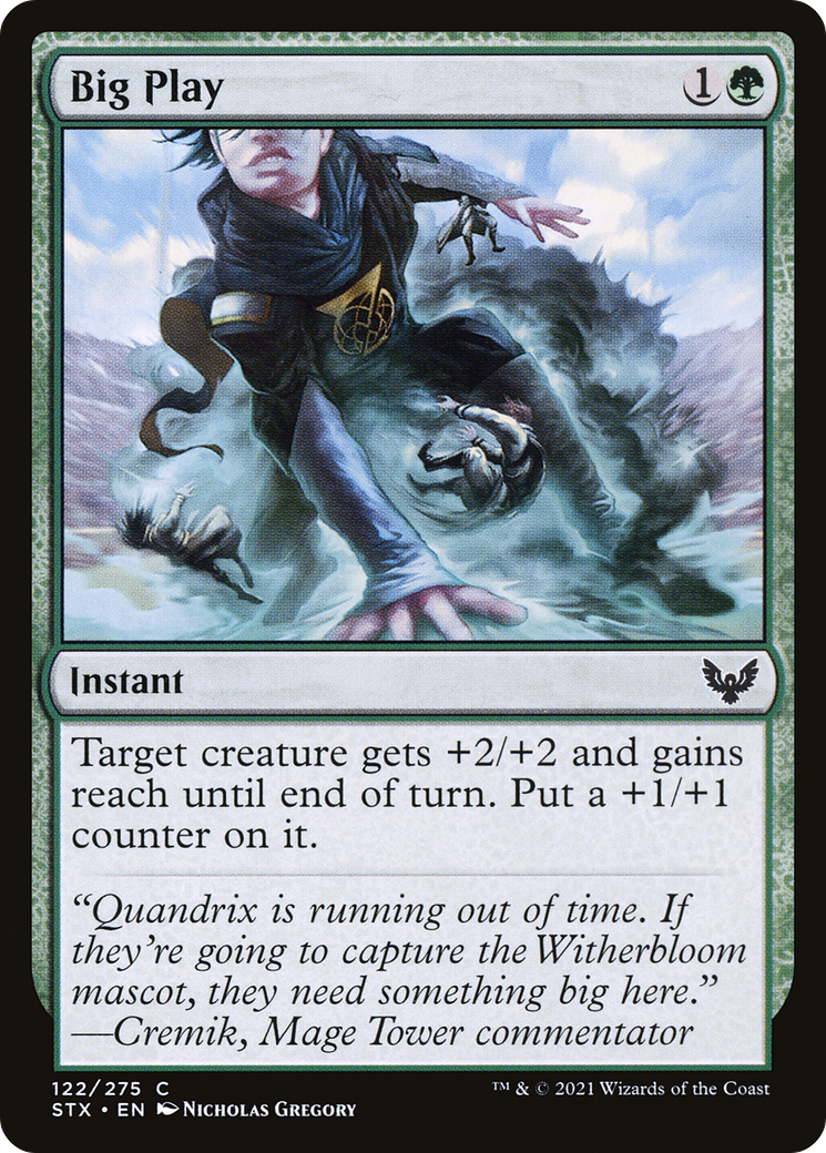 Big Play (STX-122) - Strixhaven: School of Mages Foil - Premium MTG Single from Wizards of the Coast - Just $0.25! Shop now at Game Crave Tournament Store