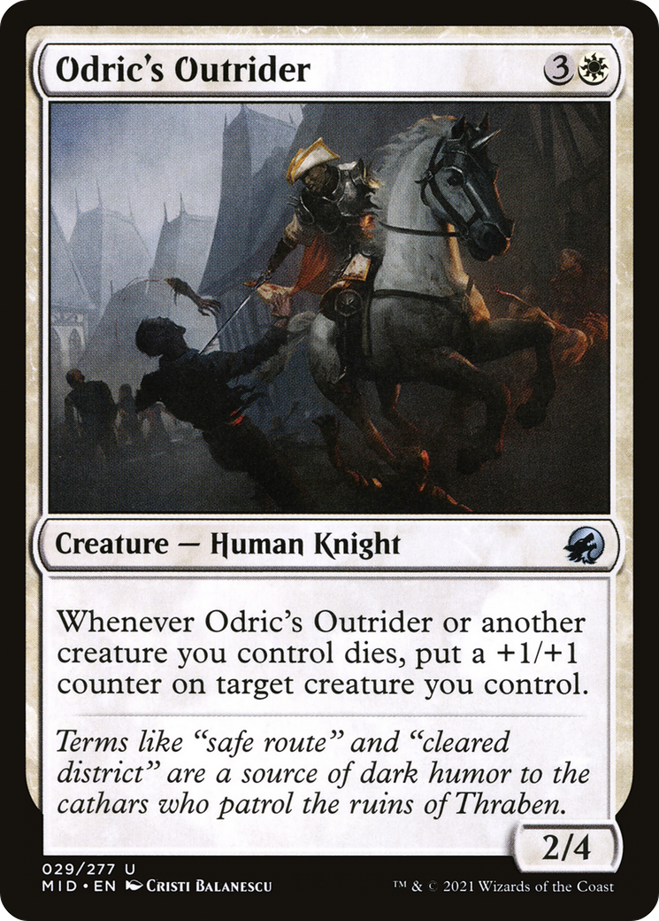 Odric's Outrider (MID-029) - Innistrad: Midnight Hunt - Premium MTG Single from Wizards of the Coast - Just $0.25! Shop now at Game Crave Tournament Store
