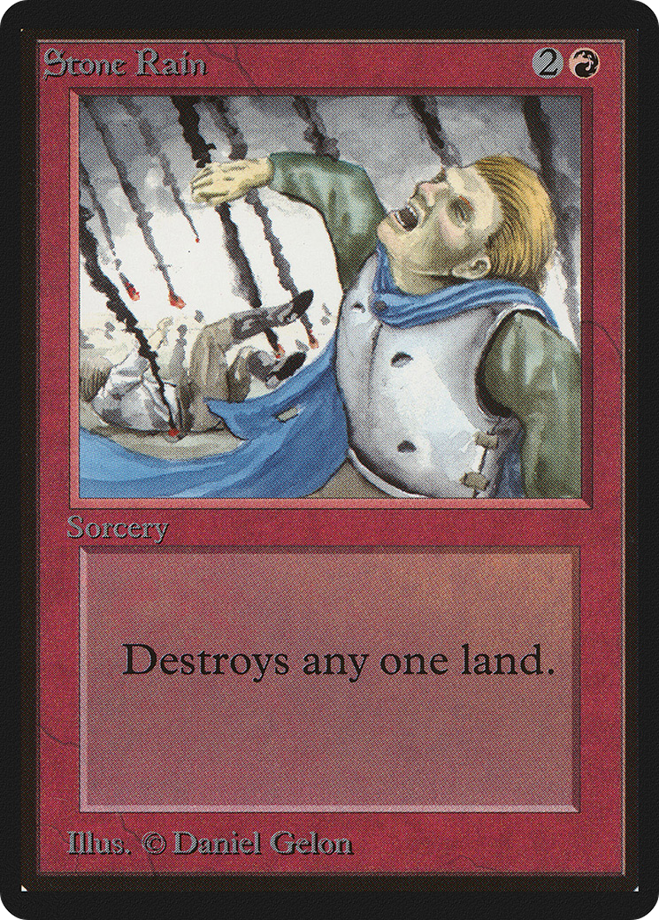 Stone Rain (LEB-178) - Limited Edition Beta - Premium MTG Single from Wizards of the Coast - Just $4.46! Shop now at Game Crave Tournament Store